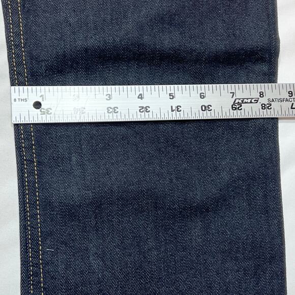 Vans Off the Wall Slimbo Denim Jeans Women 32x32 Dark Blue Slim Fit Low Rise New - Picture 10 of 10
